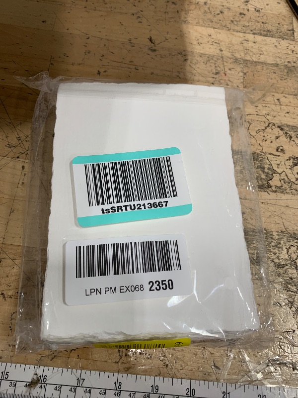 Photo 1 of 100 Sheets Watercolor Paper 5 x 7inch, 300 GSM Deckled Edge Paper Rough/Textured Handmade Paper for Watercolors, Wedding Invitations, Cards, Crafts