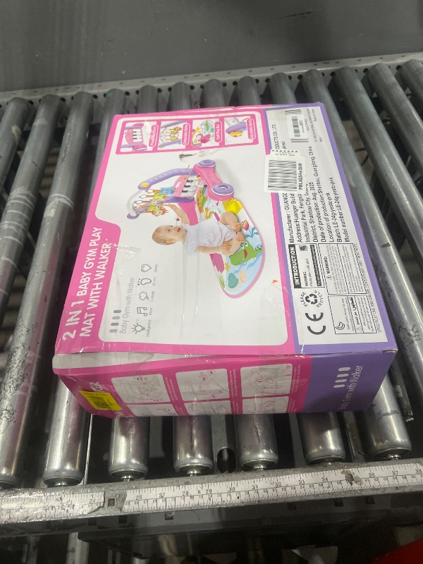 Photo 1 of ***MISSING MAT - PARTIAL SET ***2 in 1 Baby Gym Play Mat with Walker, Kick and Play Piano Gym Activity for Boys Girls, Musical Activity Center Tummy Time Mat for 0-3-6-12-18 Months, Learning Walker Play Gym for Infant Toddler Gift