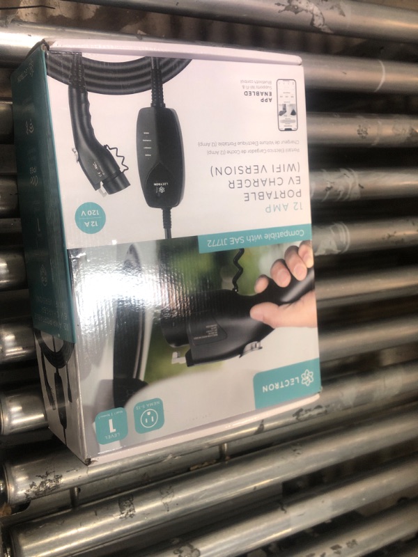 Photo 1 of ***(PARTS ONLY/ NON FUNCTIONAL)***Lectron Level 1 J1772 EV Charger (WiFi) with App Control - 120V, 12 Amp, & 16 ft Cord - Portable Charger for J1772 EVs with NEMA 5-15 Plug - Compatible with All J1772 Evs