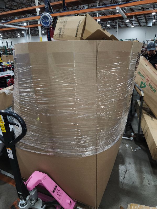 Photo 1 of 
Box Size: 6-Foot Apparel Pallet (Truck/Trailer Pickup Only) | Our largest variety offering, this 6-foot pallet includes approximately 300-400 apparel items, just like those we auction individually. All items are uninspected and sourced from return center