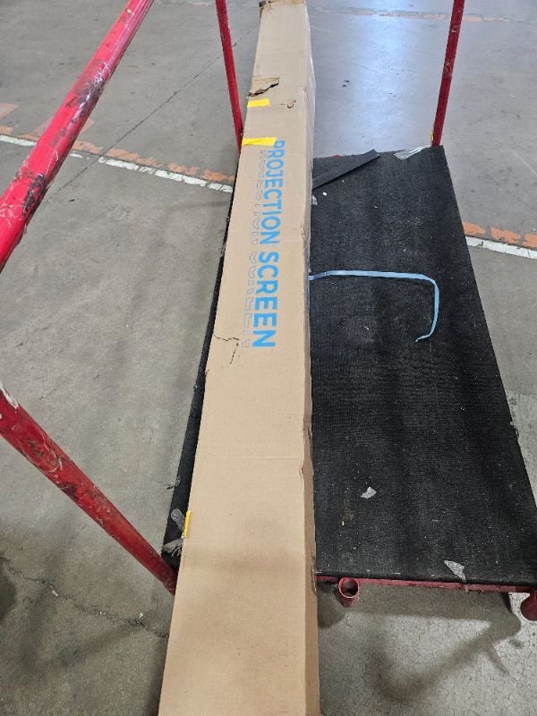 Photo 1 of ***PARTS ONLY***SCREENPRO 150 inch Tensioned Floor Rising Projector Screen, Motorized Pull Up ALR Projector Screen with Remote, 16:9 Electric Home Theater Screen for 4K Projector