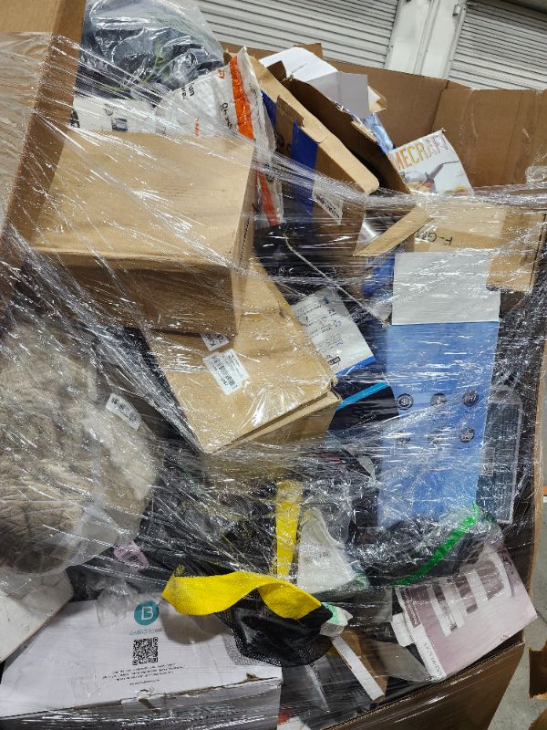 Photo 1 of
Box Size: 6-Foot Apparel Pallet (Truck/Trailer Pickup Only) | Our largest variety offering, this 6-foot pallet includes approximately 300-400 apparel items, just like those we auction individually. All items are uninspected and sourced from return center