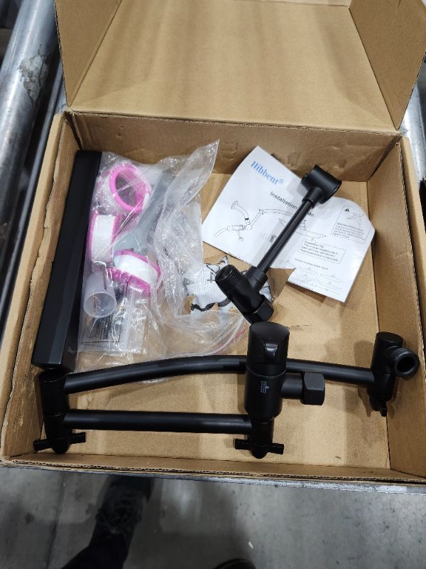 Photo 1 of *********FOR PARTS ONLY- Missing hose and handheld is broken**********
Hibbent All Metal CUPC Certified 10'' Rainfall Shower Head, Dual Shower Head Combo, High Pressure Handheld 4 Sprays Shower Wand, 16'' Adjustable Extension Arm, 71'' Hose, Shower Holder
