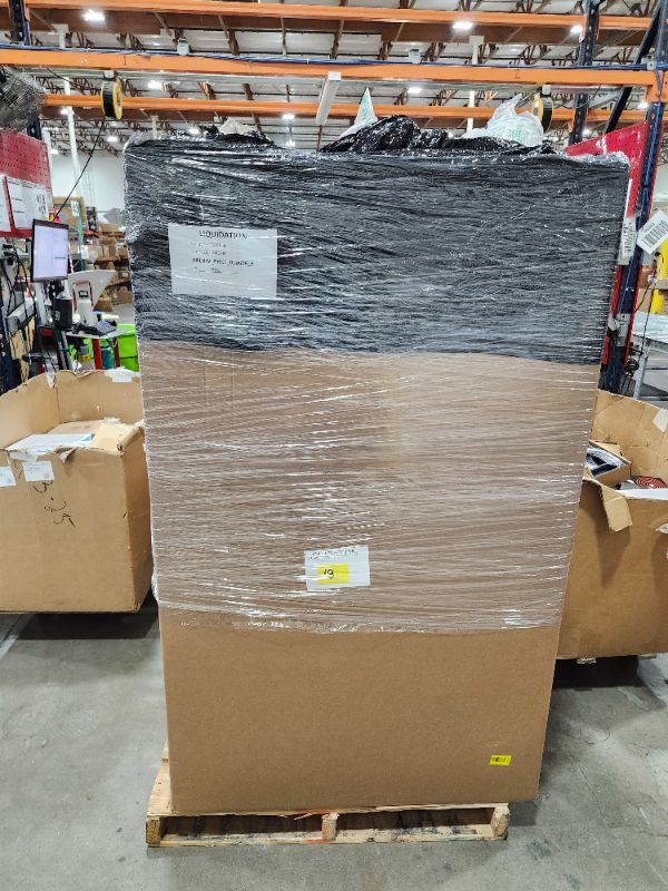 Photo 1 of 
Box Size: 6-Foot Apparel Pallet (Truck/Trailer Pickup Only) | Our largest variety offering, this 6-foot pallet includes approximately 300-400 apparel items, just like those we auction individually. All items are uninspected and sourced from return center
