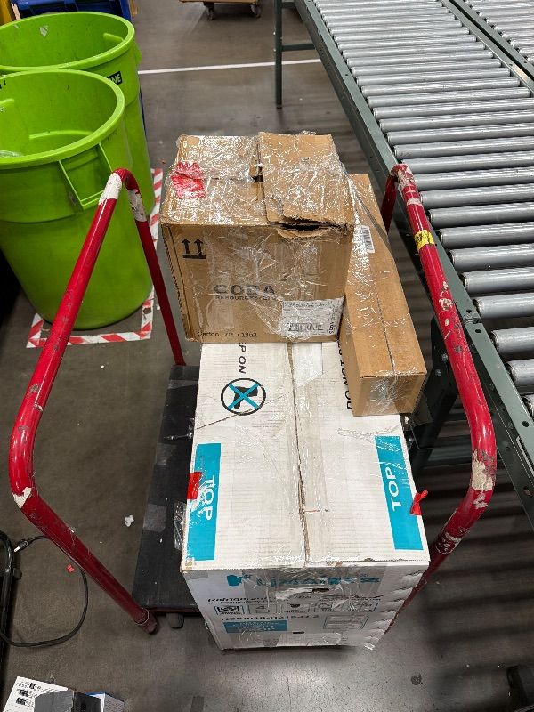 Photo 7 of ** missing evaporator box 2 ( inside unit ) *** 18,000 BTU 19 SEER2 Ductless Mini-Split Inverter A/C Heat Pump System with All-Inclusive 16' Installation Kit, Wall Bracket, Electrical Disconnect -Tight Whip (230V)