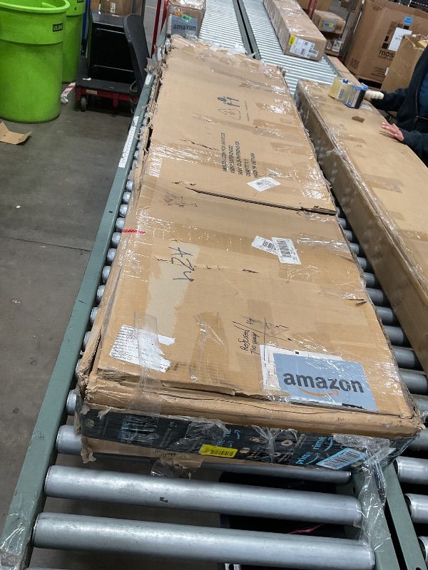 Photo 2 of ****************MISSING HARDWARE*************
Zinus Alexis Deluxe Wood Platform Bed Frame with Headboard, Wood Slat Support, No Box Spring Needed, Easy Assembly, Rustic Pine, King