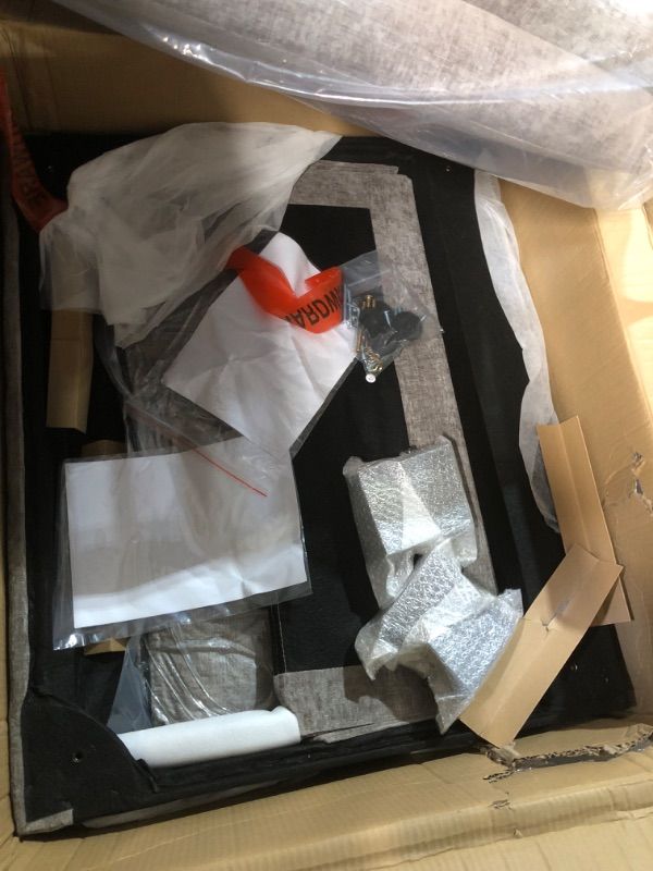 View 3 of **************INCOMPLETE ITEM, THIS IS ONLY BOX #2 OUT OF 3 TOTAL***********
118 in. Chenille Flared Arm L-Shaped Deluxe Pillow-Styled Modular Sectional Sofa in Paris Gray with Ottoman