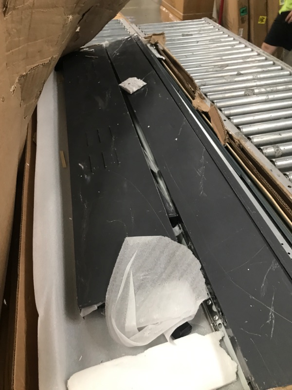 Photo 1 of ***PARTS ONLY** DWVO 9.1' x 4.2' Outdoor Storage Shed, Large Metal Tool Sheds, Heavy Duty Storage House with Lockable Doors & Air Vent for Backyard Patio Lawn to Store Bikes, Tools, Lawnmowers, Dark Gray