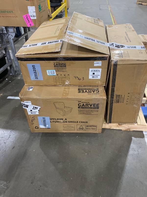 Photo 3 of Two Garvee Nursery Recliner Chair, 360° Swivel Rocking Glider Chair for Adults with Adjustable Backrest & Footrest, Cozy Corduroy Upholstered Armchair for Living Rooms, Bedrooms, Apartments, Light Brown