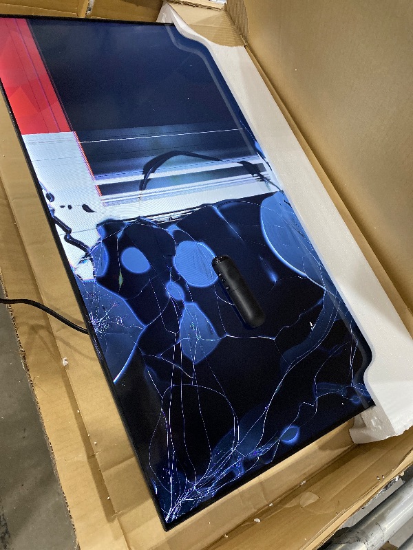 Photo 1 of *** BROKEN SCREEN , MAJOR DAMAGES ***TCL 40-Inch Class S3 1080p LED Smart TV with Roku TV (40S350R, 2023 Model), Compatible with Alexa, Google Assistant, and Apple HomeKit Compatibility, Streaming FHD Television,Black