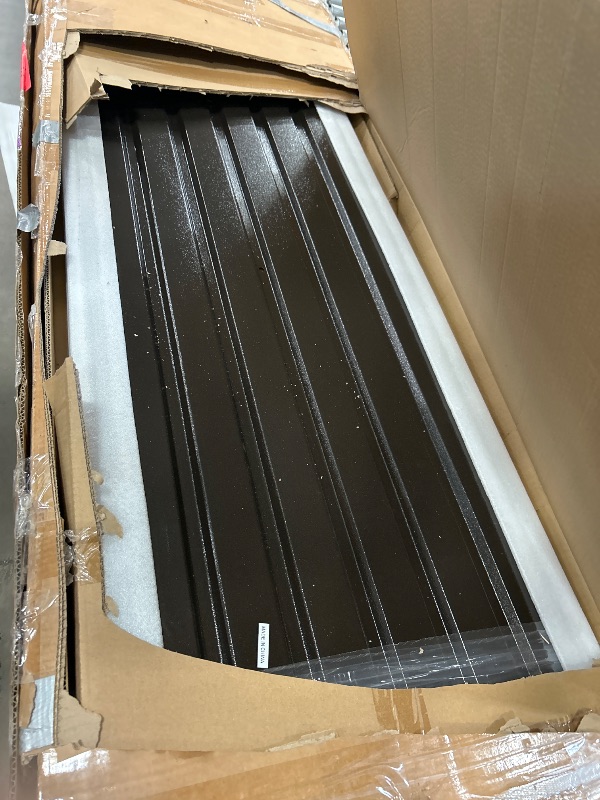 Photo 1 of *** PARTIAL SET. MISSING PARTS , ONLY SOME ROOF PANELS ***HOTEEL 12x20 Hardtop Gazebo with Metal Roof & Drainage System, Heavy Duty Galvanized Steel Gazebo with Reinforced Aluminum Frame, Privacy Curtains and Netting, for All-Weather, Brown