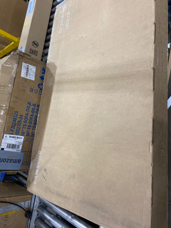 Photo 1 of *** DAMAGED SCREEN BROKEN ** Samsung 55-Inch Class Crystal UHD U8000F 4K Smart TV (2025 Model) Endless Free Content, Crystal Processor 4K, MetalStream Design, Knox Security, Compatible with Alexa