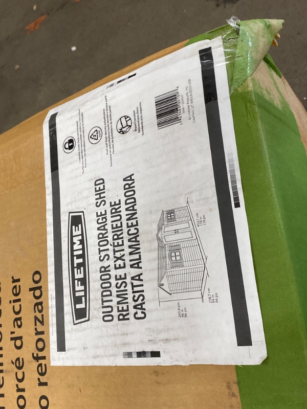 Photo 1 of ** UNKNOWN OF MISSING PARTS OR BOXES ***Lifetime 6446 Outdoor Storage Shed, 8 x 15 Foot, Desert Sand