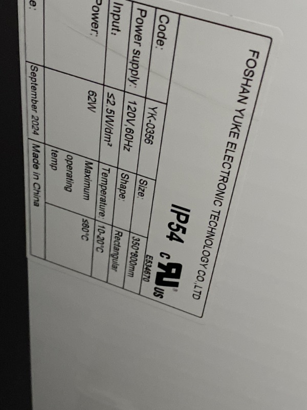 Photo 1 of Amorho 60" X36" LED Bathroom Mirror Framed, Front Light and Backlit, Stepless Dimmable, Anti-Fog, Shatter-Proof, Memory, 3 Colors, Double LED Vanity Mirror