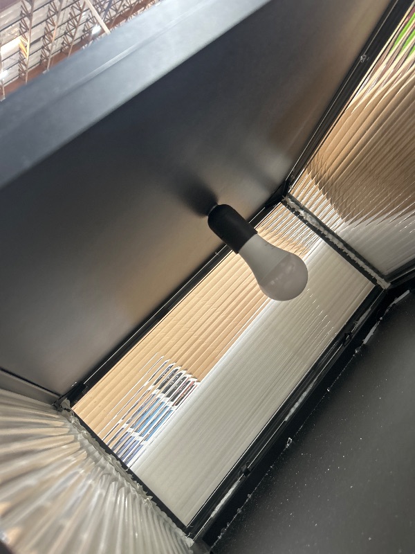 Photo 1 of *** MAJOR DAMAGE BROKEN GLASS ONE SIDE IS BROKEN ***JHOTEC Large Outdoor Post Light 24X24 Inches, Column Light,Wired Lantern Column Lamp 110-240V(12-36V Replace Bulb),Garden Light,IP54 Waterproof, Base E26,LED Post lamp