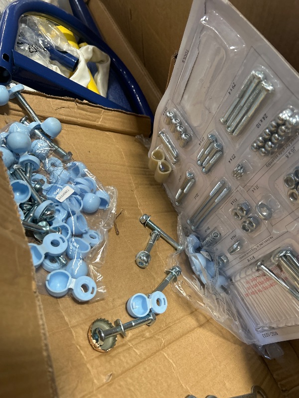 Photo 1 of ***UNKNOWN OF MISSING BOXES OR PARTS ***Sportspower Starlight Metal Swing Set with LED Swings, 2-Person Saucer Swing & 5ft Slide, Outdoor Kids Playset with Safe Design – 12.2' L x 6' W x 5.91' H, 500lbs Max Weight