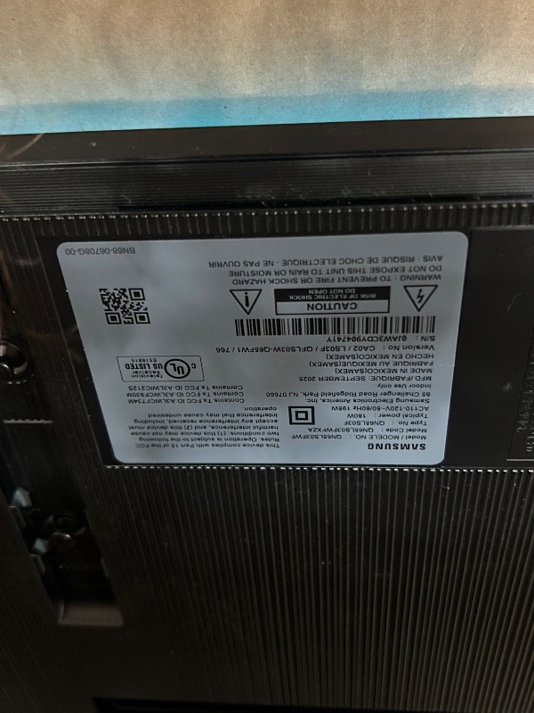 Photo 1 of ** POWERS ON ***Samsung 65-Inch Class The Frame Pro LS03FW 4K Neo QLED Mini LED Smart TV (2025 Model) Slim Fit Wall Mount, Modern Frame Design, Wireless One Connect, NQ4 AI Gen3 Processor, Art Mode, Alexa Built-in