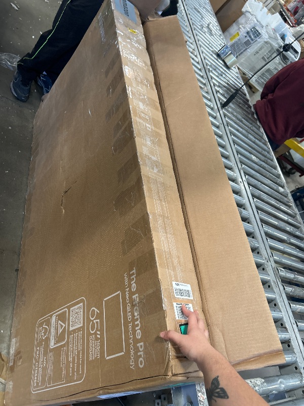 Photo 1 of ** POWERS ON ***Samsung 65-Inch Class The Frame Pro LS03FW 4K Neo QLED Mini LED Smart TV (2025 Model) Slim Fit Wall Mount, Modern Frame Design, Wireless One Connect, NQ4 AI Gen3 Processor, Art Mode, Alexa Built-in