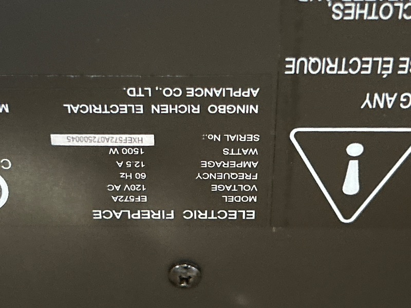 Photo 1 of **************INCOMPLETE ITEM, THIS IS ONLY THE FIREPLACE PART OF THIS SET**************
ROCKPOINT 3 Sided Glass 59" Fireplace TV Stand for TVs up to 65inch, Media Entertainment Center with Glass Door Storage Cabinet,24" Electric Fireplace with LED Light