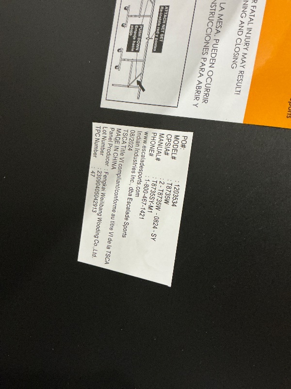 Photo 1 of ****PARTS ONLY***Indoor, competition-ready table with 10-minute QuickPlay assembly