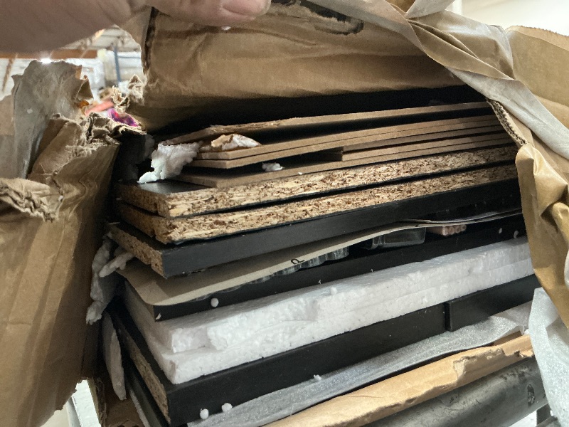 Photo 1 of 3 Column Tall Media Storage Cabinet, Black Storage Cabinet, Display Cabinet, Multimedia Storage Organizer for CDs, DVDs, Blu-rays with