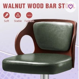 Photo 1 of Albinus Swivel Upholstered Adjustable Height Counter Stool