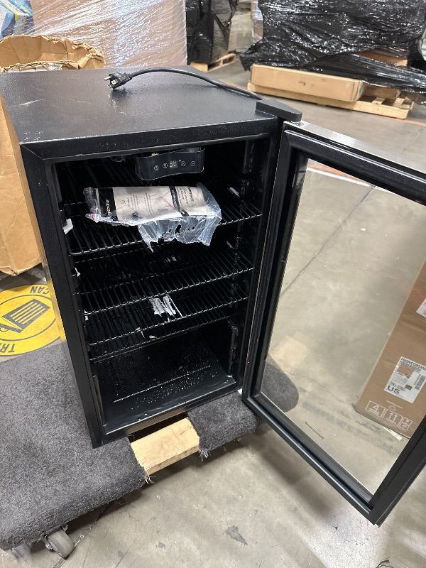 Photo 1 of ***FACTORY SEALED***Honeywell Beverage Refrigerator and Cooler, 116 Can Mini Fridge with Glass Door for Soda Beer or Wine for Office or Bar with Adjustable Removable Shelving, Commercial Grade
