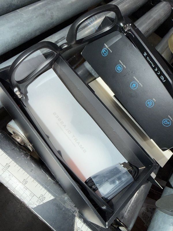 Photo 1 of ***FACTORY SEALED*** NILUTO Upgraded AI Smart Glasses with Camera 8MP HD1080P Video Glasses with Camera and Audio -Video Recording Glasses with Audio, Video Glasses, Real-Time Translation (Carbon Black)