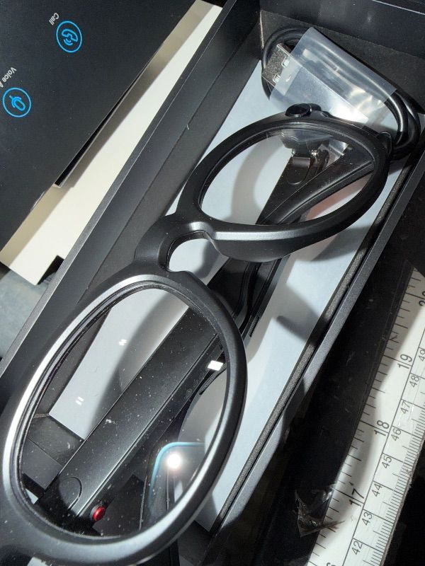 Photo 1 of ***FACTORY SEALED*** NILUTO Upgraded AI Smart Glasses with Camera 8MP HD1080P Video Glasses with Camera and Audio -Video Recording Glasses with Audio, Video Glasses, Real-Time Translation (Carbon Black)