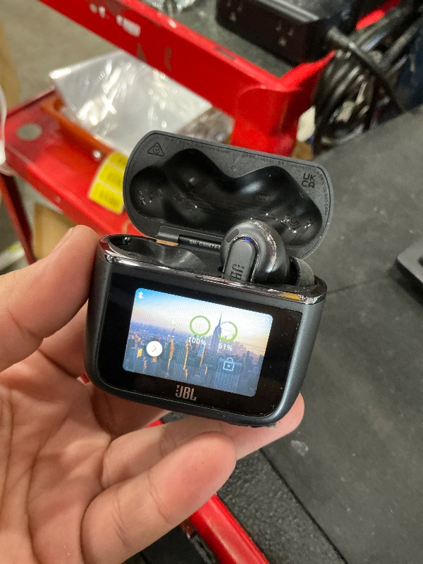 Photo 1 of *** CHECK COMMENTS****.     JBL Tour Pro 3 - True Wireless Noise Cancelling Earbuds with Smart Charging Case, Legendary Pro Sound with Hybrid Dual-Driver, Spatial 360 Sound with Head Tracking (Black)