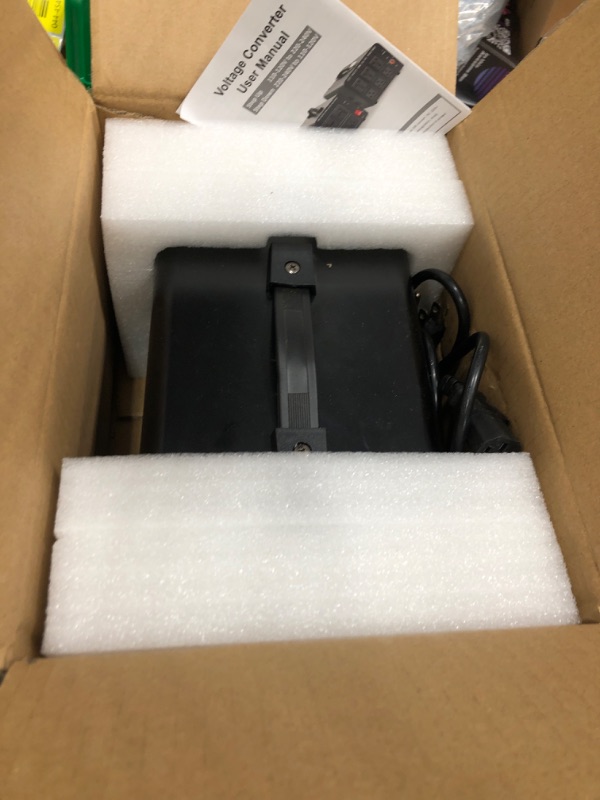 Photo 1 of ***(MAJOR DAMAGE/ SEE NOTES FOR DETAILS)***LVYUAN Voltage Converter Transformer 1500 Watt Step Up/Down Convert from 110V-120V to 220V-240Vt and from 220V-240V to 110V-120V with 2 US outlets, 2 Universal outlets, Resettable Circuit Breaker