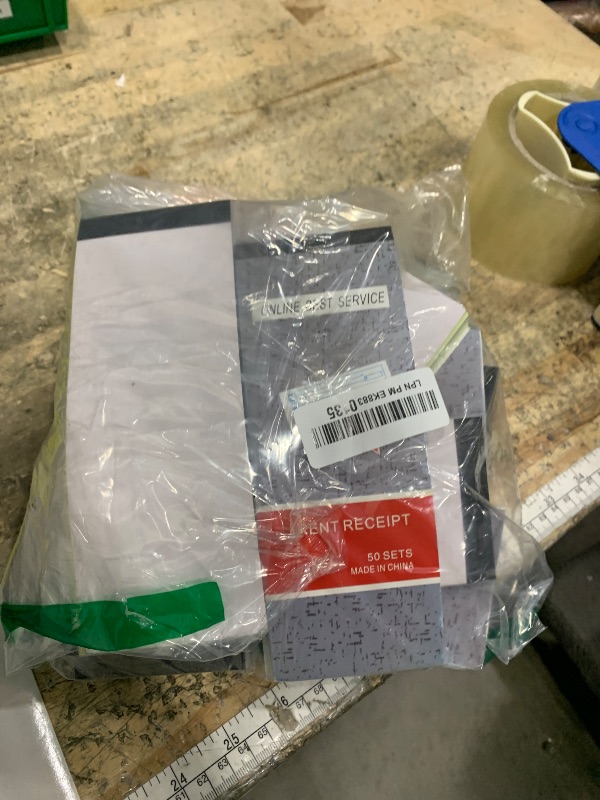 Photo 1 of 20 Pack Rent Receipt Book with Carbon Copy Duplicate 2 Parts 50 Sets Size: 8" X 2.75"