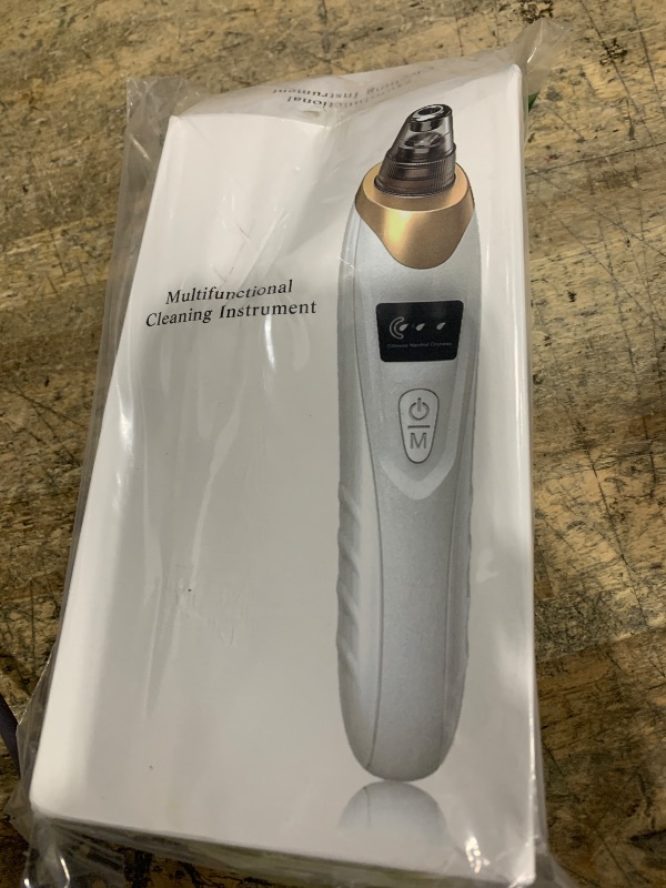 Photo 1 of ***POSSIBLY MISSING AN ASSEMBLY PIECE/ UNTESTED*** 2025 Pore Vacuum, USB Rechargeable Blackhead Remover Vacuum,3 Levels Adjustable Pore Vacuum Blackhead Remover, with 5 Suction Power,6 Probes,Face Vacuum Pore Cleanser for Women & Men-Gold
