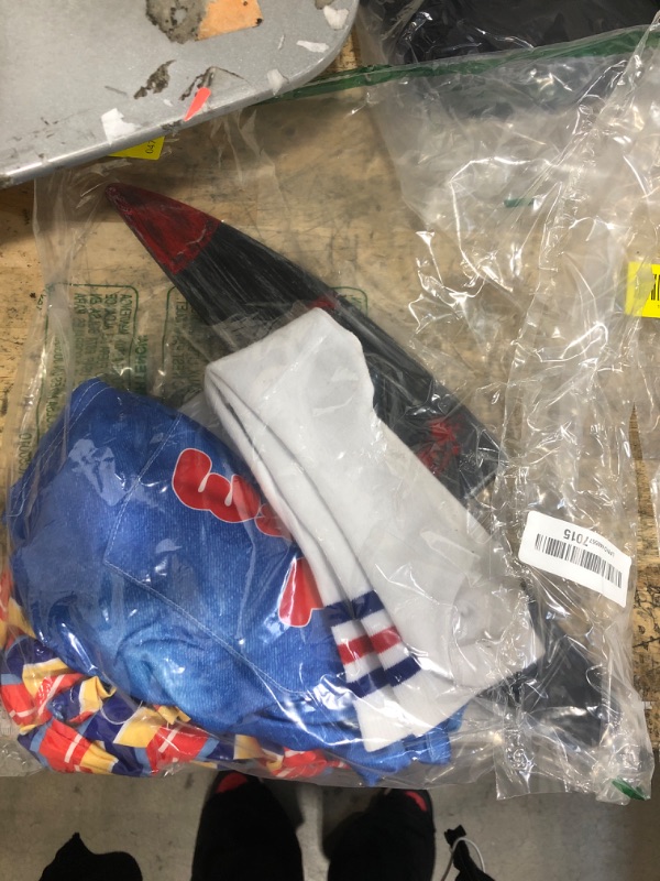 Photo 1 of ?5 Sizes?Halloween Chucky Costume for Women Wanna Play Bolero Top Overall Bodysuit Knee-high Socks Scar Tattoos Prop Knife - L Size