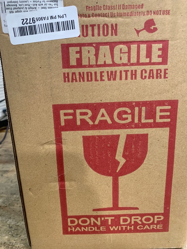 Photo 1 of 1 Gallon Drink Dispenser with Spigot 18/8 Stainless Steel – Airtight & Leakproof Glass Sun Tea Jar with Anti-Rust Lids, Beverage Dispenser for Parties - Laundry Detergent Holder