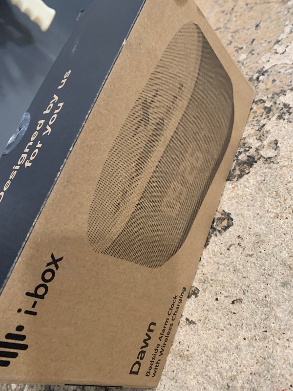Photo 1 of ***UNKNOWN DAMAGES OR MISSING PIECES/ POSSIBLY FOR PARTS**** i box Dawn RadioFM , Bluetooth Wireless Speaker, Fast Charging, Clock Radio, LED Display, USB Charger, Dimmable Night Light, Alarm Clock Feature, Wireless Charger, Digital Clock, Dual Alarm (Whi