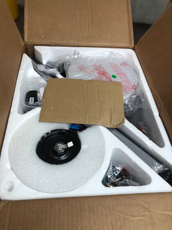 Photo 1 of (sold for parts only) 52 Inch Ceiling Fans with Lights and Remote, Black Ceiling Fan, Downrod Style with 5 Blades