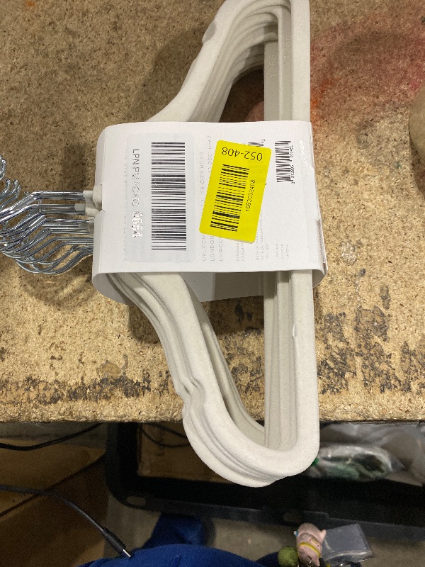 Photo 1 of 1 Sprouts Velvet Baby Hangers - Non-Slip Hanger for Infant, Toddler, Baby Clothes - Closet Kids Hangers with Slim Design, Nordic Colors, Pack of 30 - Cream