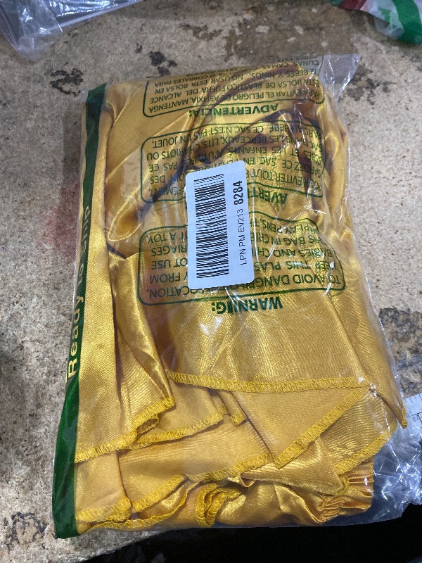 Photo 1 of ***SKIRT SEAMS SEWN IMPROPERLY**** VNOEVW Girls Satin Full Dancing Circle Long Flowy Dance Skirt for Belly Dance, Flamenco, Classical & Folk Dance Gold