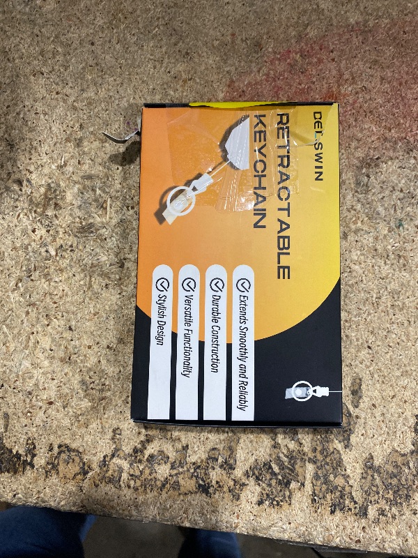 Photo 1 of ***MISSING ASSEMBLY PIECES*** DELSWIN Heavy Duty Retractable Lanyard - Breakaway Lanyards for ID Badges Keys, Retractable Keychain with Upgraded Carabiner, Key Ring, and 2-Card Thumb-Slot Badge Holder, 8 oz Retraction