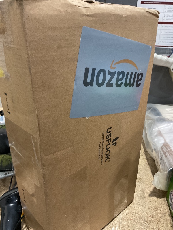 Photo 1 of 2 Pack Gold Wrap Around Double Curtain Rods Set, USFOOK Blackout Curtain Rods for Windows 48 to 84 Inch, 6/8 Inch Room Darkening Curtain Rod 32 to 86 Inch, Decorative Drapery Rods for Home