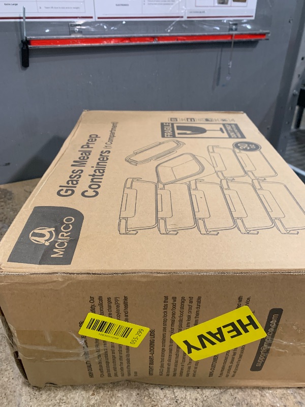 Photo 1 of [8-Pack,30 oz]Glass Meal Prep Containers,Glass Food Storage Containers,Airtight lunch Containers with Lids, Microwave, Oven, Freezer and Dishwasher