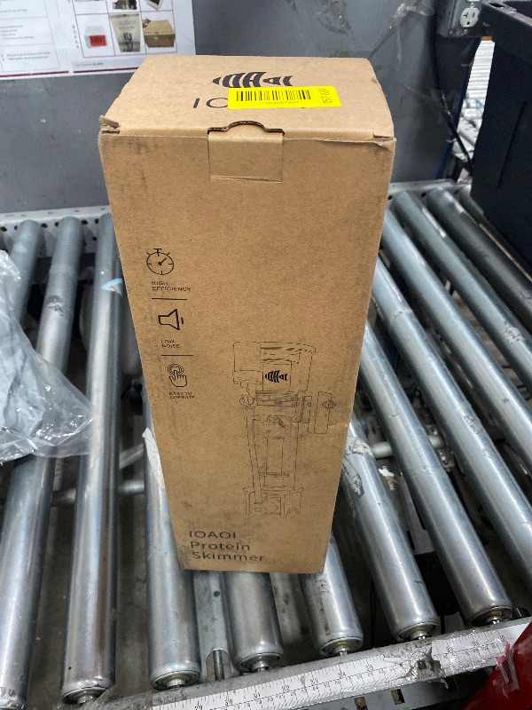 Photo 1 of (used) Protein Skimmer for Saltwater Aquariums, DC Pinwheel Pump for 50 Gals Fish Tank, Hang On, Internal, Not for Rimmed Tank