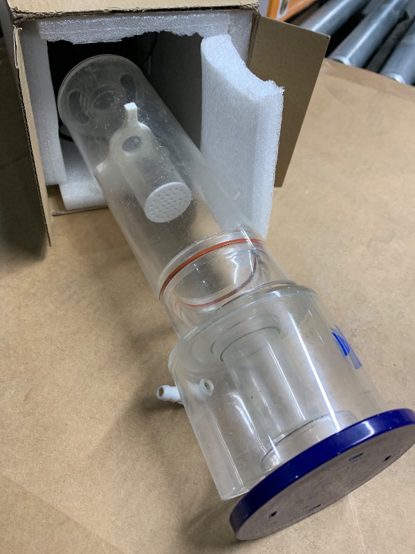 Photo 1 of (used) Protein Skimmer for Saltwater Aquariums, DC Pinwheel Pump for 50 Gals Fish Tank, Hang On, Internal, Not for Rimmed Tank