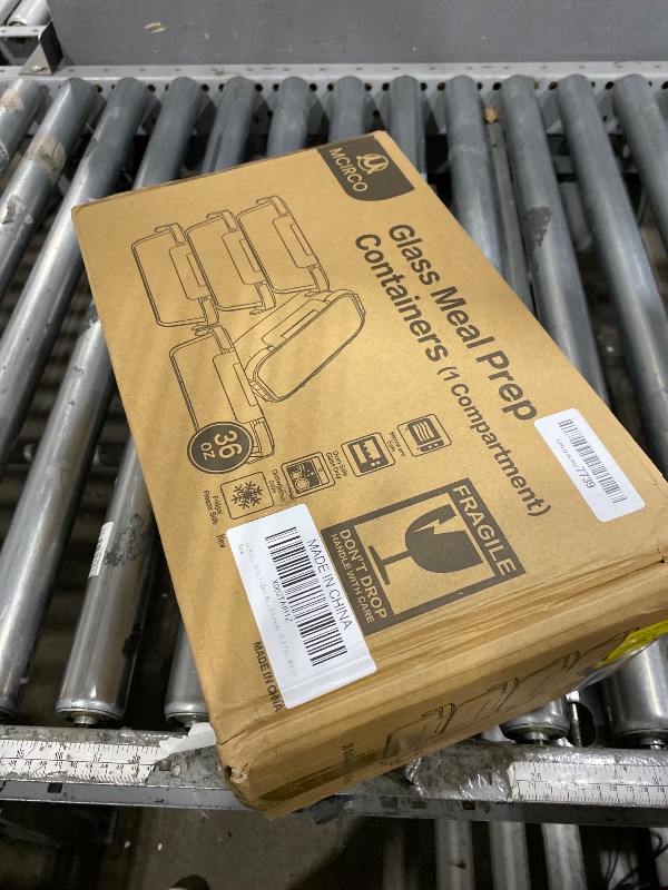 Photo 1 of [5-Packs, 36 Oz.] Glass Meal Prep Containers with Locking Lids Glass Food Containers,Airtight Lunch Container,Microwave, Oven, Freezer and Dishwasher (4.5 Cup, White)