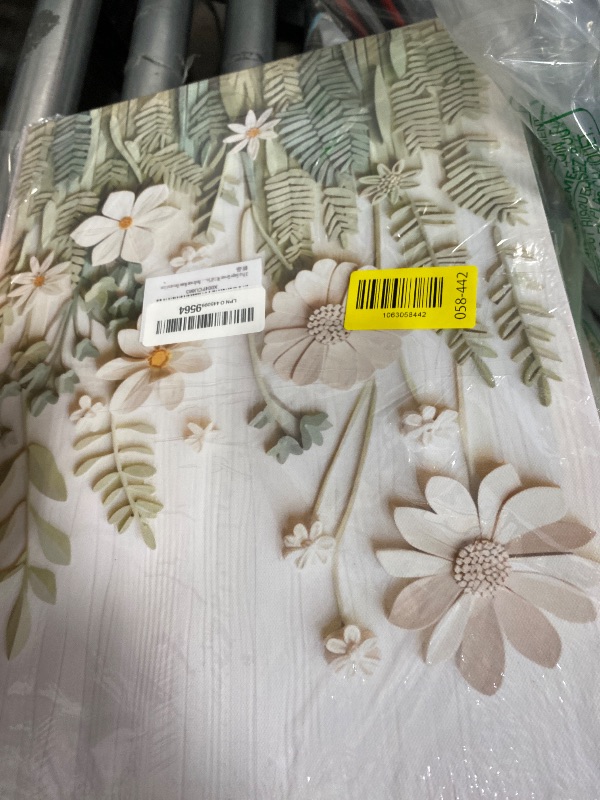 View 2 of ***(NOT 3D)***3 Pcs Sage Green Wildflowers Canvas Wall Art Neutral Minimalist Abstract Boho Floral Botanical Painting Pictures Wall Decor Poster Print Artwork for Living Room Bedroom Home Decoration