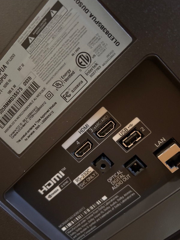 Photo 1 of LG 83-Inch Class OLED AI 4K B5 Series Smart TV w/Dolby Atmos, Dolby Vision, HDR10, AI Super Upscaling 4K, Filmmaker Mode, Wow Orchestra, Alexa Built-in (OLED83B5PUA, 2025)