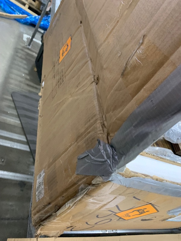 Photo 1 of LITTLE TREE Dining Table for 4-6 People, Wooden Table, Rectangle Furniture with Heavy Duty Legs, Modern Kitchen Table for Home, Dining Room, Brown