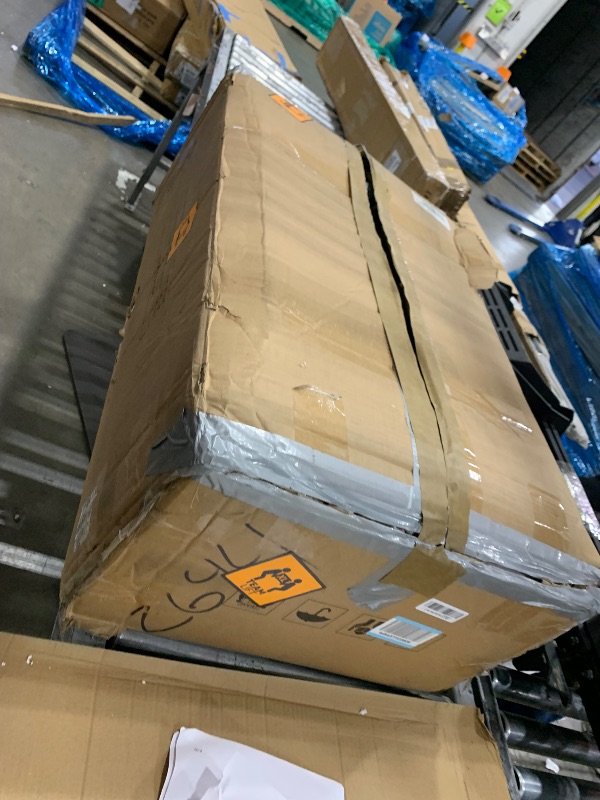 Photo 1 of LITTLE TREE Dining Table for 4-6 People, Wooden Table, Rectangle Furniture with Heavy Duty Legs, Modern Kitchen Table for Home, Dining Room, Brown