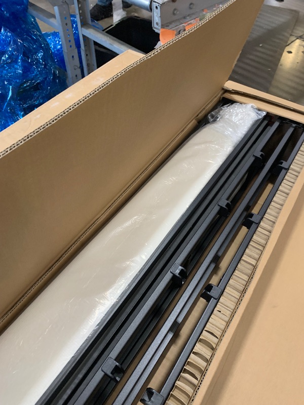 Photo 1 of Amazon Basics Smart Box Spring Bed Base, 7-Inch Height Mattress Foundation, Tool-Free Easy Assembly, King, 79"L x 75.5"W x 7"H, White